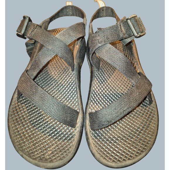 Chaco Kids Unisex Youth 2y  Black Adjustable Strap Outdoor Hiking Sandals - Picture 4 of 7